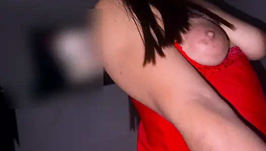 Her husband is going to work and she's inviting me over!