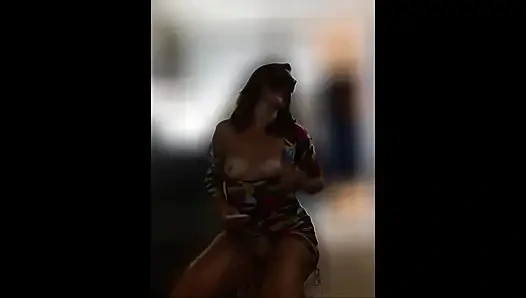 Tease in Beach Dress