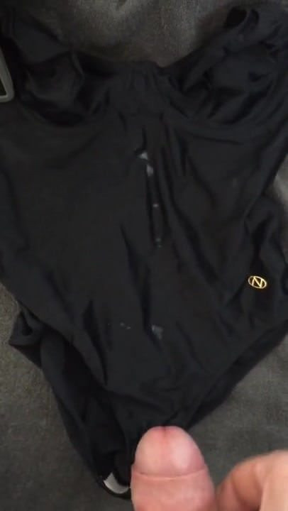 Cum on swimsuit
