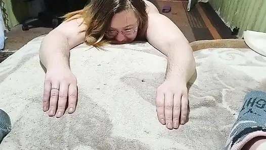 Sie Sprang Auf Meinen Schwanz, Während Ich Sie Bei Übungen Filmte.