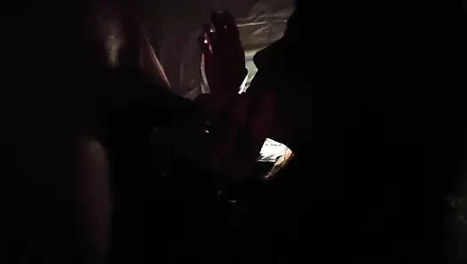 Smoking Blowjob in the Dark
