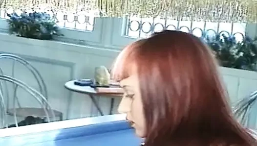 Magnificent French babes sharing big dick in the pub