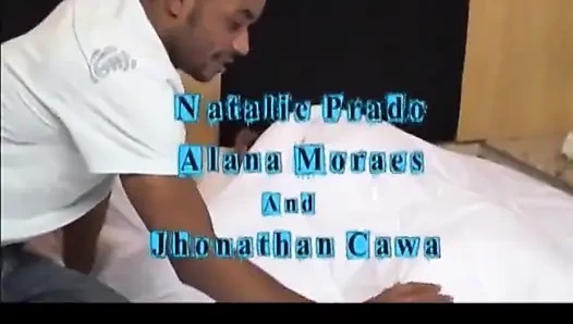 Hot Latina shemale loves to share her pleasure with black latino and a mature slut