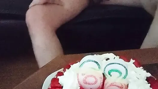 Birthday of a very slutty granny 62 years old