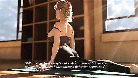 Big Boob Girl Doing Yoga And Her Nipples Slips