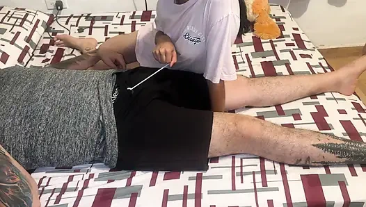 Cheating on my wife with my sexy neighbor while she was away