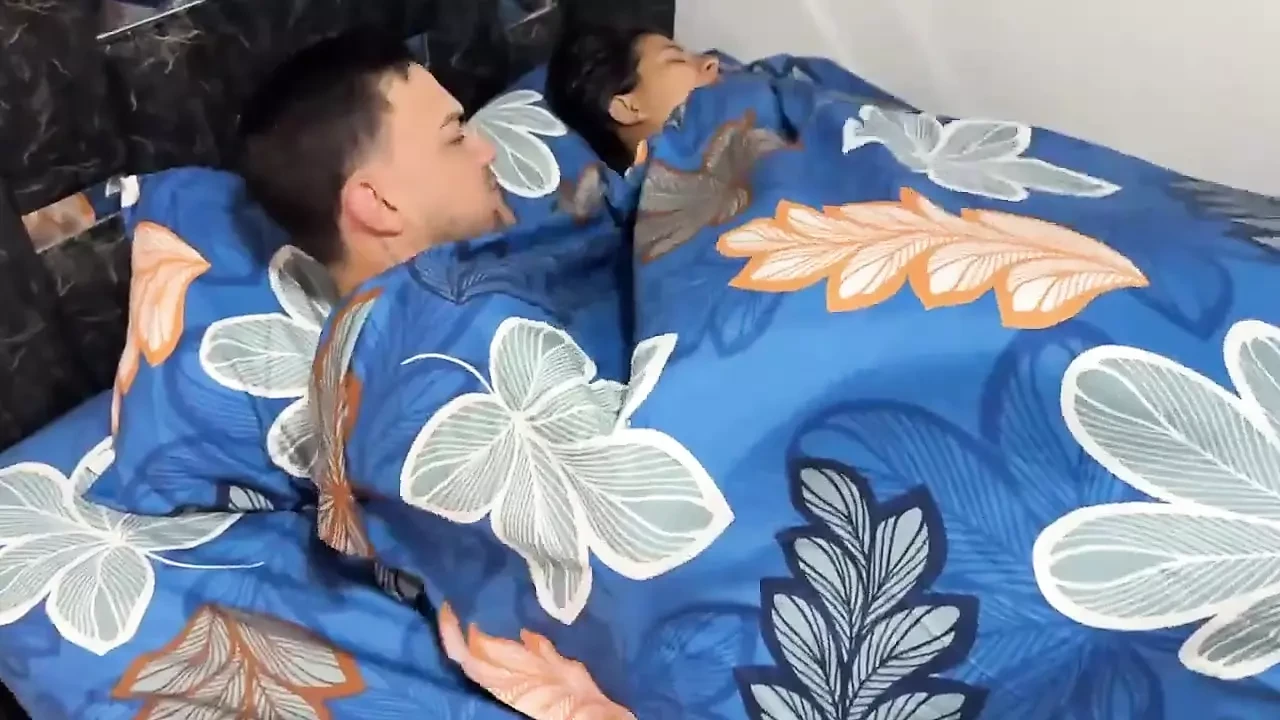 My Stepson Is Afraid of Lightning so I Let Him Share a Room with Me and We End up Fucking.
