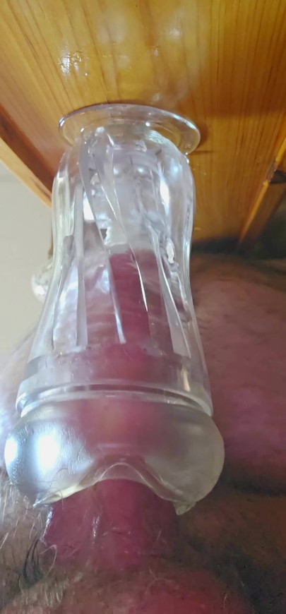 Hairy Daddy Fucks a Fleshlight.