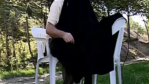 Blonde German Hottie Gets Drilled Outdoors by Huge Cock Age