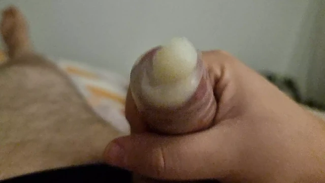 XS Penis huge Cumshot in condom