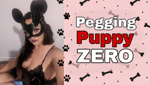 Pegging Puppy Slave Zero Femdom Mistress Miss Raven FLR Strap On Huge Dildo BDSM Female Dominance Husband Wife