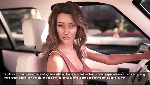 Awam sophia membiarkan nicole memijatnya