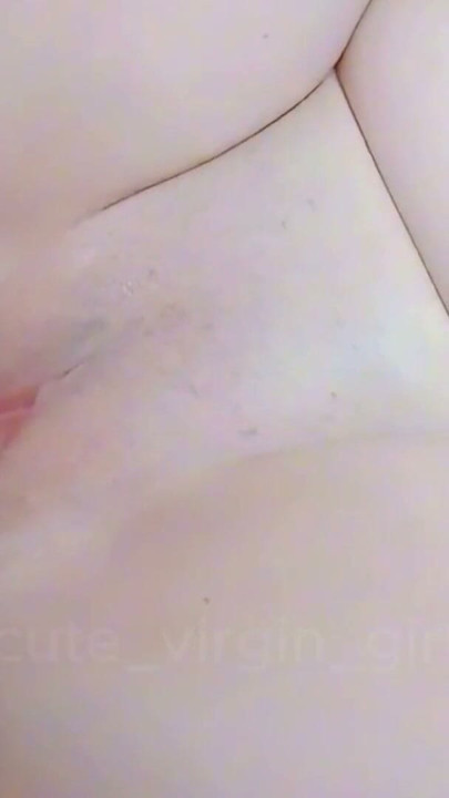 COMPLETELY CLOSED!! Dilating with 1 finger and then with the tip of the penis | Clip 1