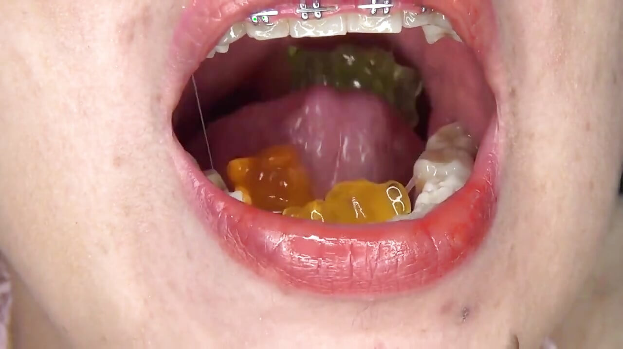 Swallowing Large Gummy Bears, Putting Them in the Vagina