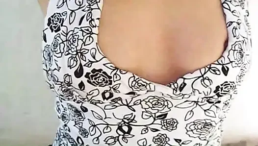 Married woman giving blowjob and taking cum from neighbor in construction