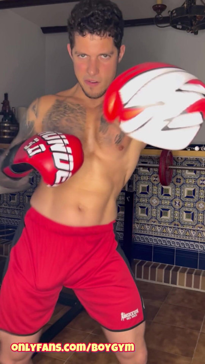 My BIG COCK boxing With Cum