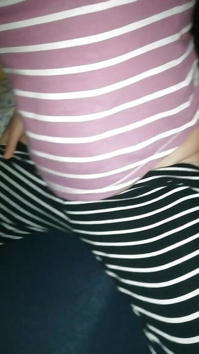 Stroking my hairy pussy in front of my husband