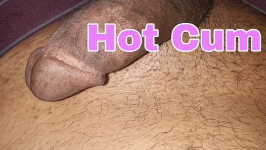 Horny guy cums hard and moans