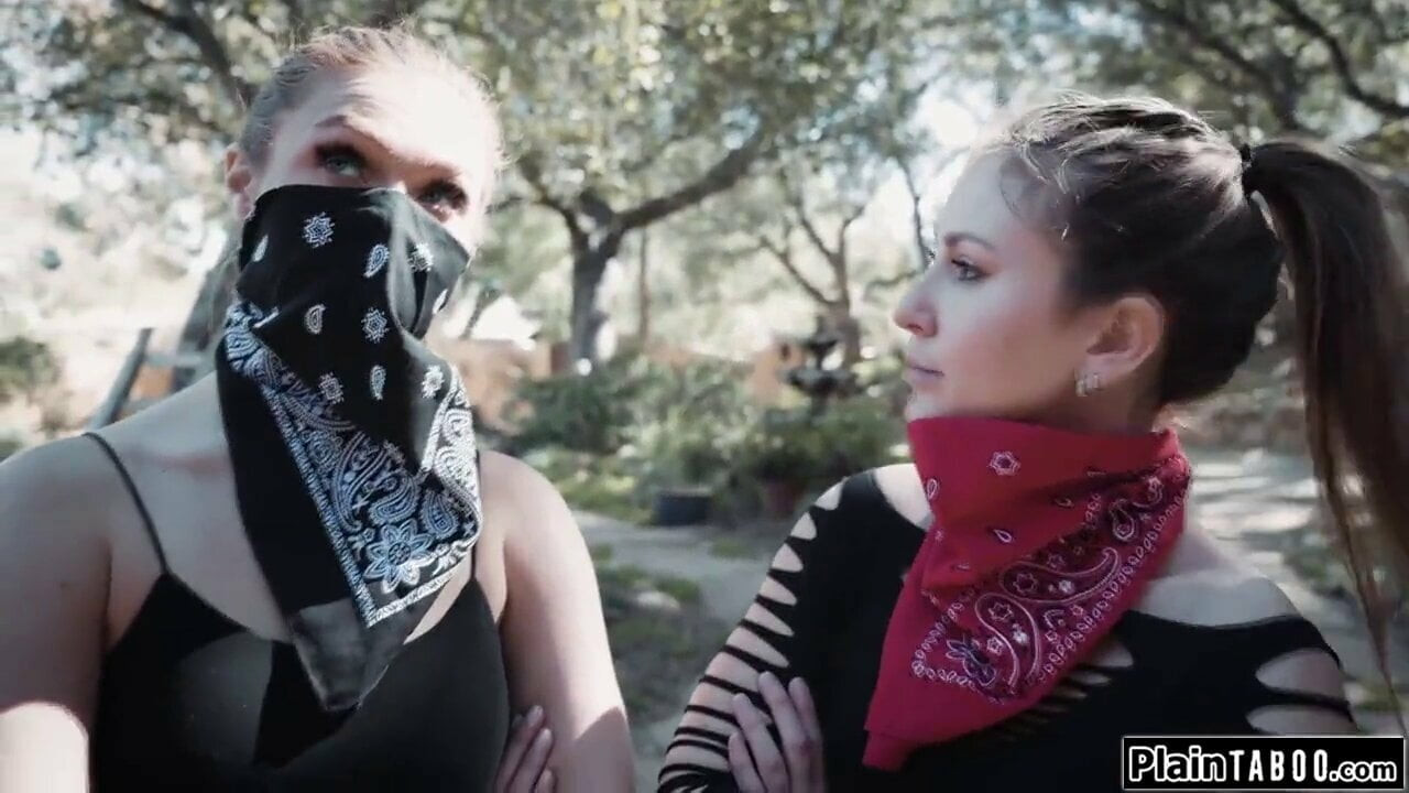 Angry lesbians wreck a home and squirt all over the living room