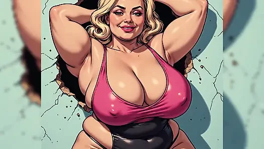 Curvy Women Swimsuit Art