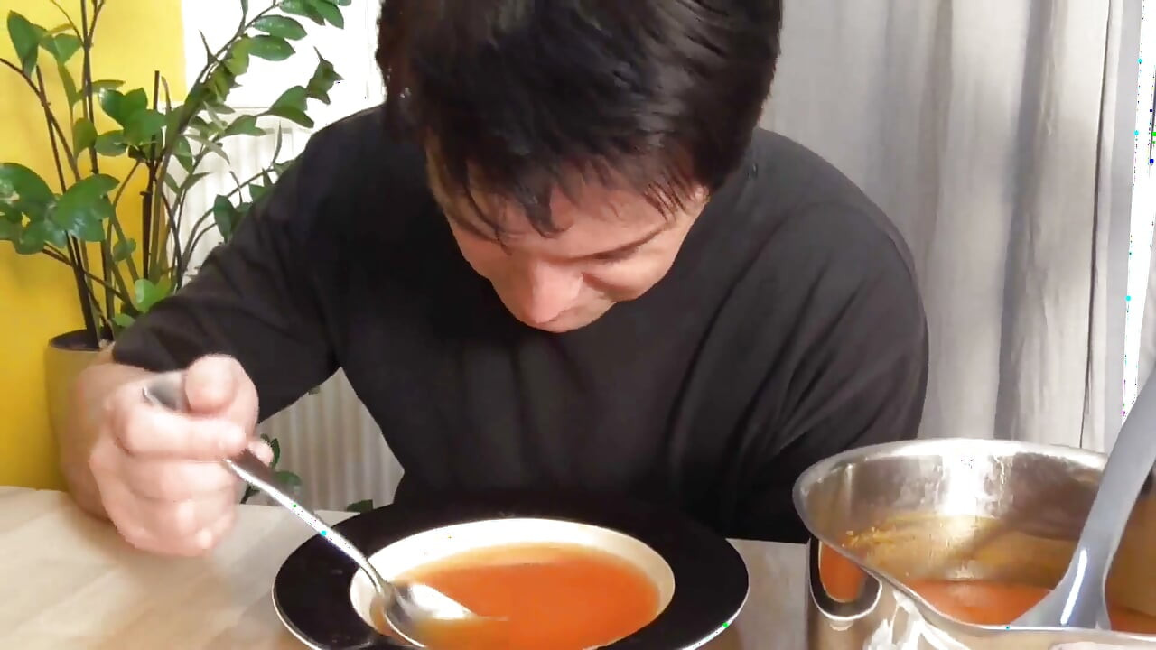 Feeding soup mixed with piss and saliva