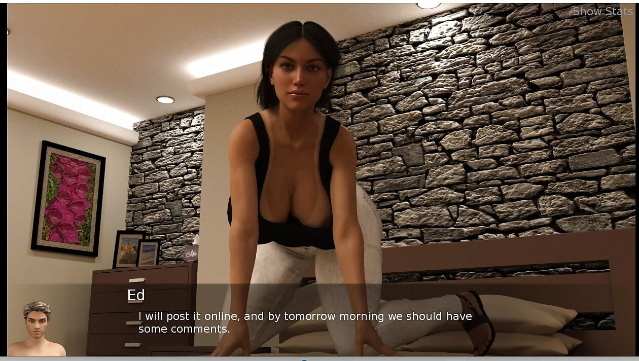 Project Hot wife - gameplay - roleplay - wife photoshoot and masturbation