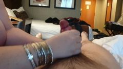 Girlfriend jerks me off (with cumshot)