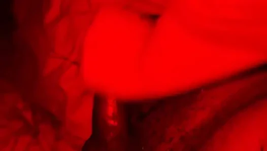Stepsister plays with my bbc while we’re home alone and I cum all over her tits