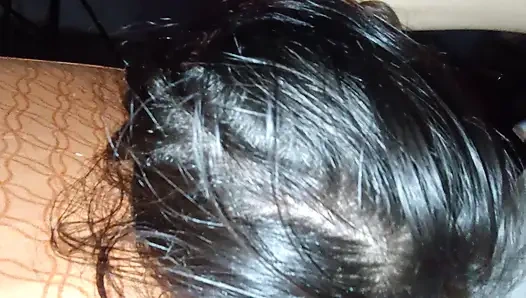 Ich sauge den Stiefvater und schlucke alles runter