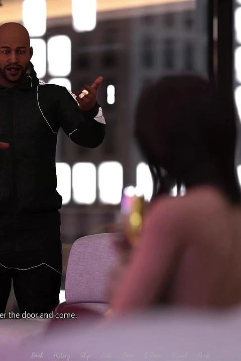 巨乳の妻をBBCの家主に送りました - 3D変態ゲーム -theoffice