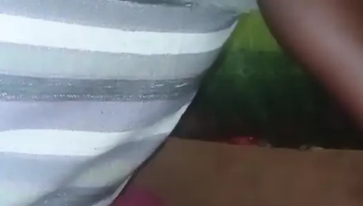 Flashing Big Black Ebony Ass