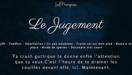 [French Audio Porn] Your gothic crush makes you empty yourself in front of her