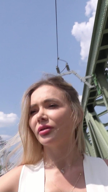 Captivating moment from "GERMAN SCOUT - MODEL VERENA MAXIMA PICKED UP FOR SEX"