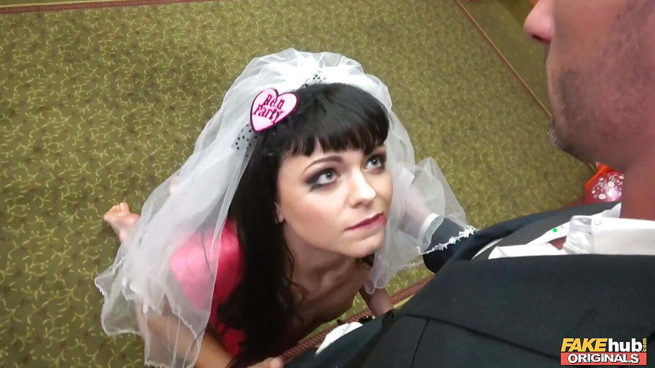 Fakehub Originals - D'runk Bride Sonya Durganova Loses Her Fiance and Sucks Dorians Cock Before Riding Him in a Hotel Room