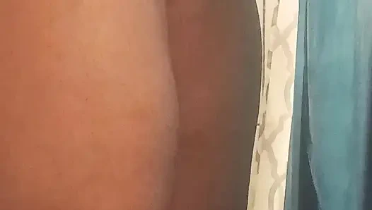 Having fun squirting in the shower