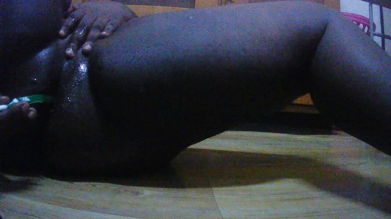 showing my natural boobs, dick and jerking it and playing with the big fat ass