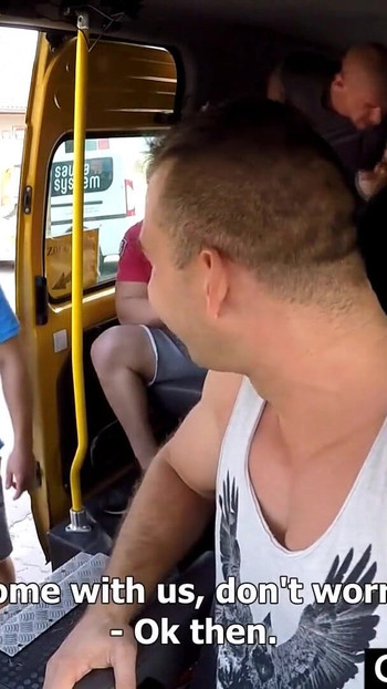 Spectacular moment from "Married Busty MILF GangBanged in Bus"