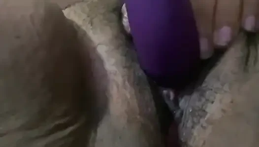 Stimulating My Pussy with Vibrator Intense Squirting Orgasms