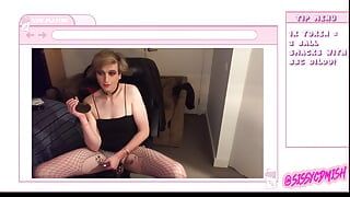 SissyCDMish - sissy slut whiteboi loves bbc & ballbusting as a cam whore