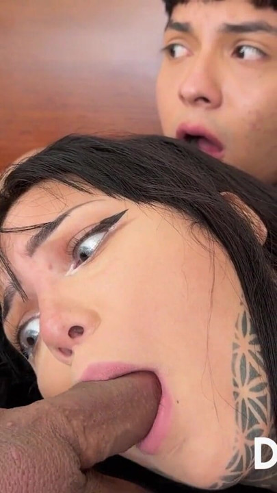 PART 2: HANNAH FUCKS A HANDSOME GUY WHILE HER STEPDAUGHTER DEEPTHROATS HIS COCK AND DRAINS HIS CUM. | Clip 1