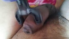 Massagem anal com massageador