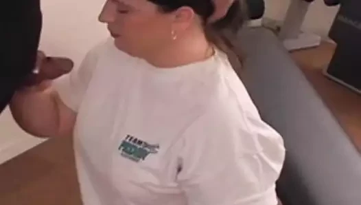 Perfect BBW Amateur Redhead Blowjob