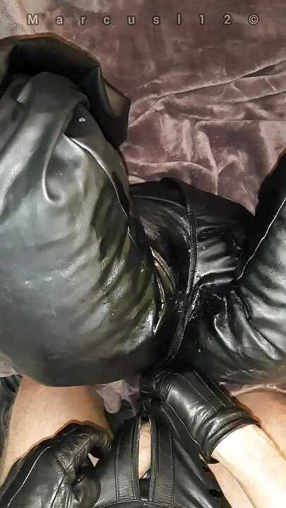 Leather Ass Toy Filled Soo Deep