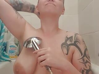 Hot morning shower video Huge natural tits horny girls