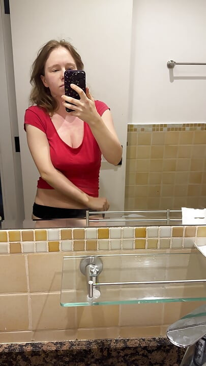 You Can See Her Big Nipples Through Her T-shirt