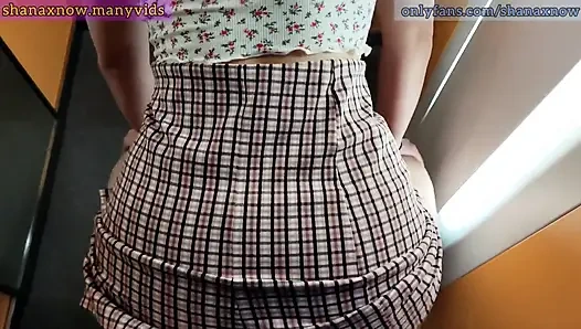 Asansörde sakso yüze boşalma