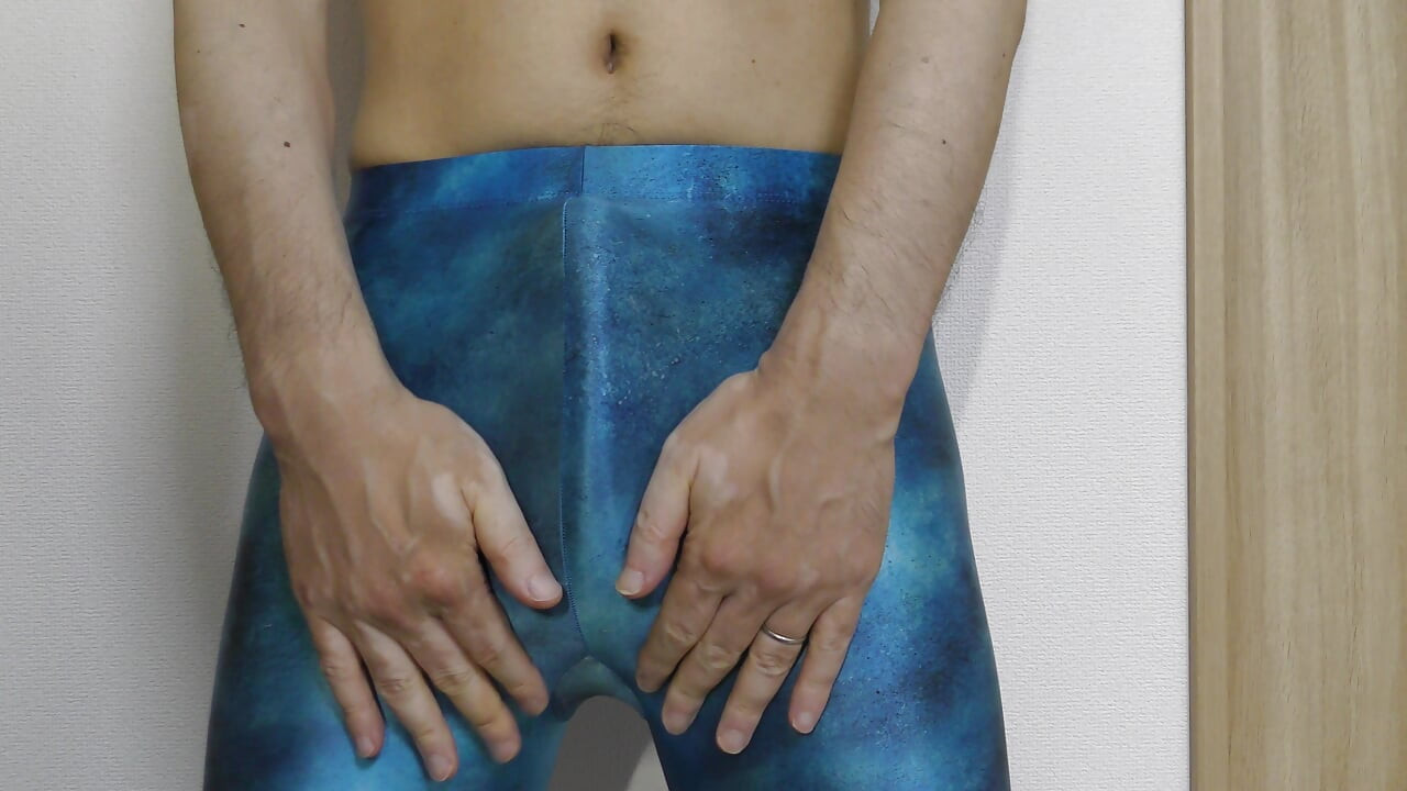 Blue Leggings Masturbation