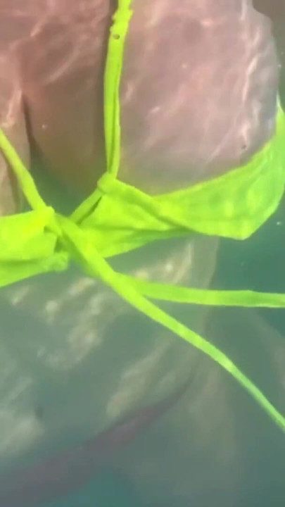 Artemisia Love flashing her juicy big tits underwater Public pool fetish FULL OF | Clip 2