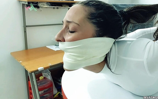 Selfgags Latina Bondage