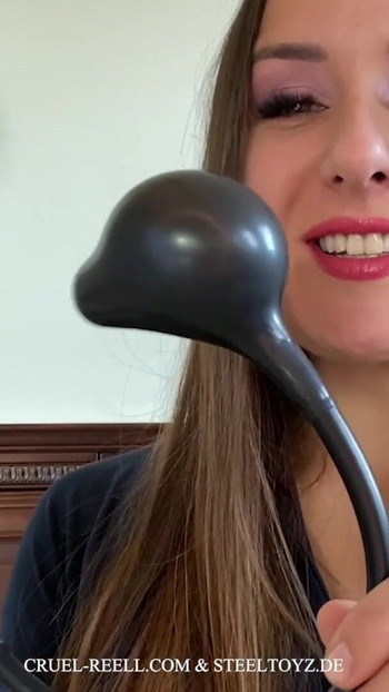 Thrilling moment from "The Inflatable Anal Plug Balloon by Steeltoyz and Cruel Reell"
